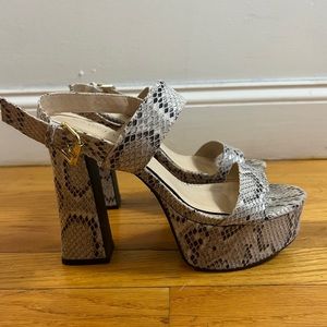 Snake Print Platform Shoes